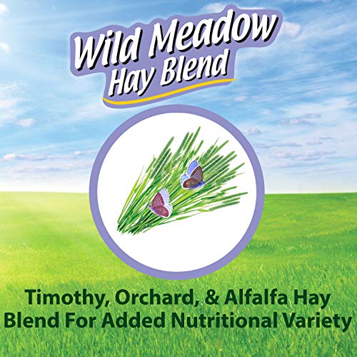 Kaytee All Natural Timothy Hay Wild Meadow Hay Blend for Guinea Pigs, Rabbits & Other Small Animals, 24 Ounce