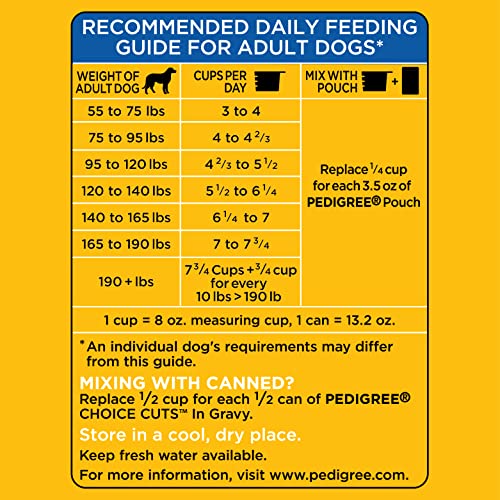 Pedigree Complete Nutrition Big Dog Dry Dog Food, Roasted Chicken, Rice and Vegetable Flavor, 16 lb. Bag