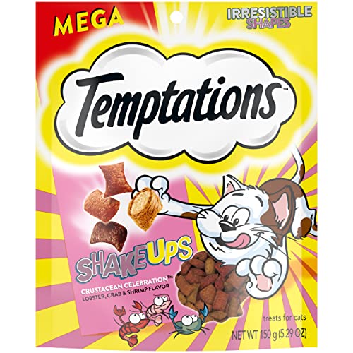 TEMPTATIONS ShakeUps Crunchy and Soft Cat Treats, CLUCKY CARNIVAL, Multiple Sizes