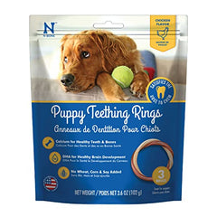 N-Bone 3-Rings Puppy Teething Ring, Chicken Flavor