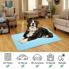 dgdgbaby Dog Cooling Mat Large Cooling Pad Summer Pet Bed for Dogs Cats Kennel Pad Breathable Pet Self Cooling Blanket Dog Crate Sleep Mat Machine Washable