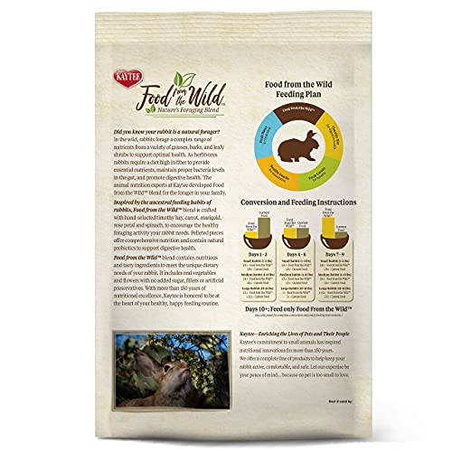 Kaytee Food from The Wild Natural Pet Rabbit Food, 4 Pound