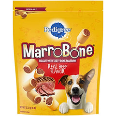 PEDIGREE MARROBONE Dog Treats Real Beef Flavor Crunchy Dog Biscuit, 6 lb. Pack