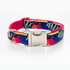 Graffiti Pet Collar Traction Rope Set