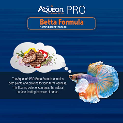 Aqueon PRO Pellet Fish Food Betta Formula 1.4 oz