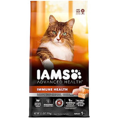 IAMS Advanced Health Immune Health Salmon and Chicken Recipe Adult Dry Cat Food, 3.5 lb. Bag, Brown, 3.50 Pound (Pack of 1)