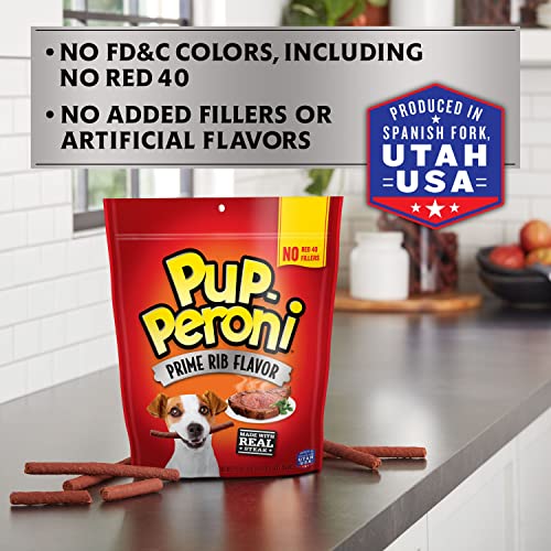 Pup-Peroni Dog Treats, Prime Rib Flavor, 22.5 Ounce, Made with Real Steak