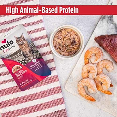 Nulo Freestyle Cat & Kitten Wet Cat Food Pouch, Premium All Natural Grain-Free Soft Cat Food Topper with Amino Acids for Heart Health and High Animal-Based Protein