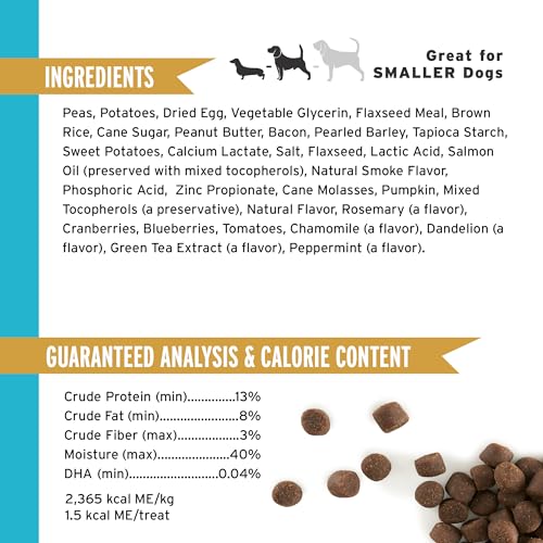 Pet Botanics 4 oz. Pouch Training Rewards Puppy Bites Soft & Chewy, Peanut Butter Flavor, with 200 Treats Per Bag, The Choice of Top Trainers