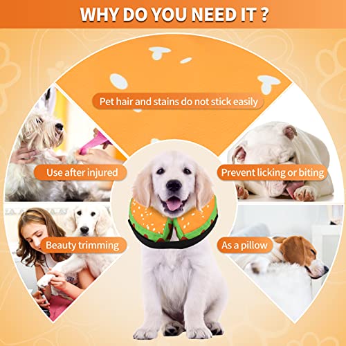 Protective Inflatable Dog Recovery Cone Collar for Smal Medium Large Dog, Soft E-Collar Dog Donut Cone Alternative After Surgery for Dogs Cats (Small)