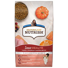 Rachael Ray Nutrish Inner Health Premium Natural Dry Cat Food with Added Vitamins, Minerals & Other Nutrients, Turkey with Chickpeas & Salmon Recipe, 3 Pounds