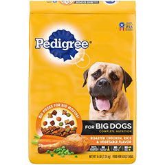 Pedigree Complete Nutrition Big Dog Dry Dog Food, Roasted Chicken, Rice and Vegetable Flavor, 16 lb. Bag