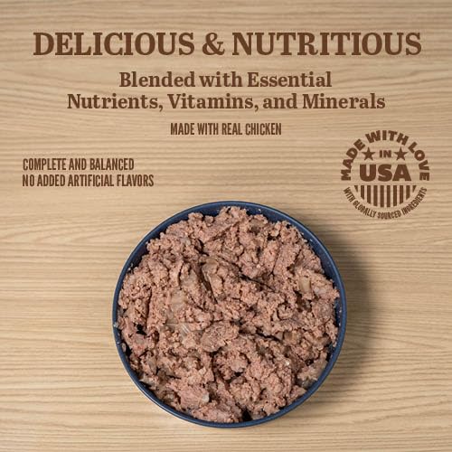 A Strong Heart Wet Dog Food, Savory Dinner with Chicken - 22 oz Cans (Pack of 12), Made in The USA with Real Chicken