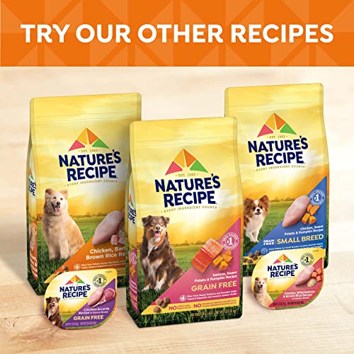 Nature's Recipe Wet Dog Food, Chicken, Rice & Barley Recipe Ground Formula, 13.2 Ounce Can (Pack of 12)