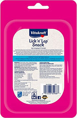 Vitakraft Lick 'n' Lap Salmon Flavor Creamy Treats for Cats, Low Calorie, Grab-n-Go Squeeze Tube Treats or Saucy Food Topping, 5 Pack