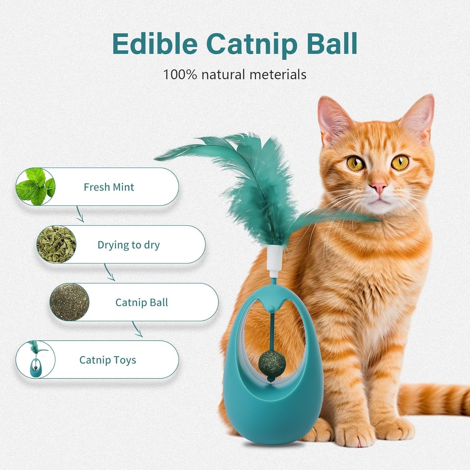 Cat Toy With Catnip Balls