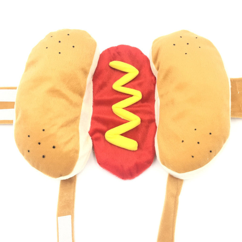 Hot dog costume for dogs