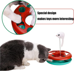 Pet Toy With Exercise Balls Teaser Mouse