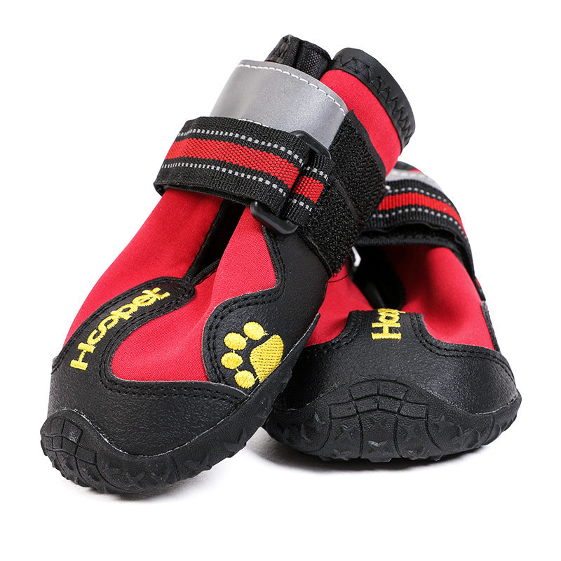 Reflective waterproof shoes for dogs