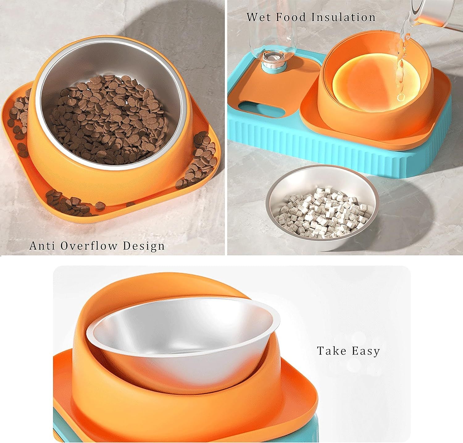 Pet food bowls