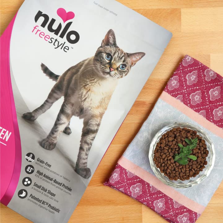 Nulo Adult & Kitten Grain Free Dry Cat Food With Bc30 Probiotic (Chicken, 12Lb Bag)