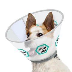 Dog Cone for Dogs After Surgery, Soft Dog Cones for Large Medium Dogs, Comfortable Dog Cone Collar to Stop Licking, Adjustable Pet Recovery Collar for Small Dogs with Soft Protect Edge Word XS