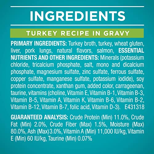 Purina ONE Natural, High Protein Wet Cat Food Variety Pack, True Instinct Turkey, Chicken and Tuna Recipes - (Pack of 2 Packs of 12) 3 oz. Cans