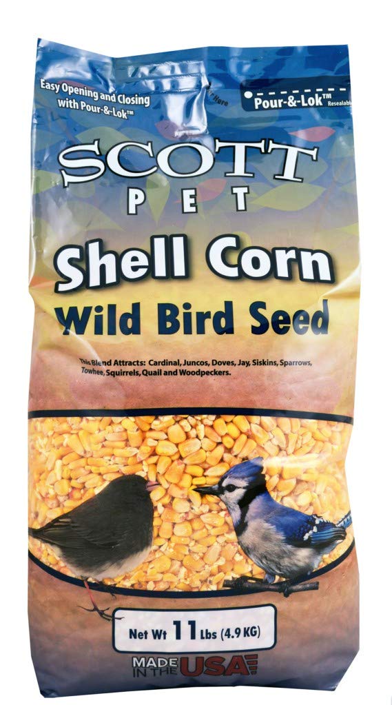 Scott Pet Wild Bird Seed, Shell Corn, 11lbs