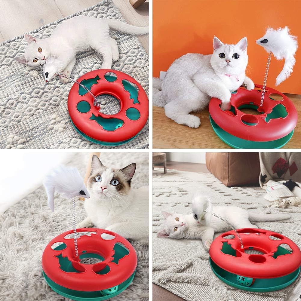 Pet Toy With Exercise Balls Teaser Mouse