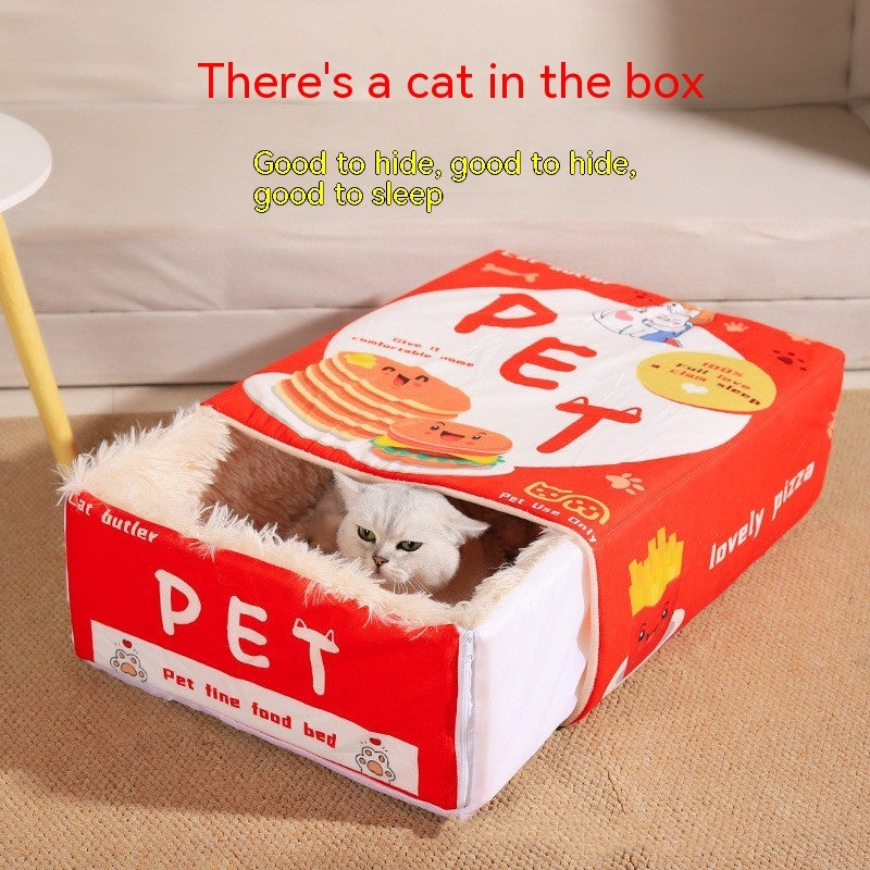 Box-shaped Cat Nest