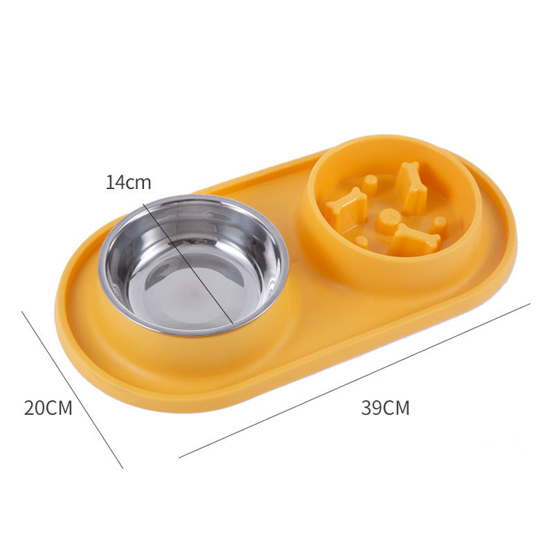 Food Utensils Silicone Pet Dog Bowl