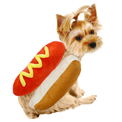 Hot dog costume for dogs