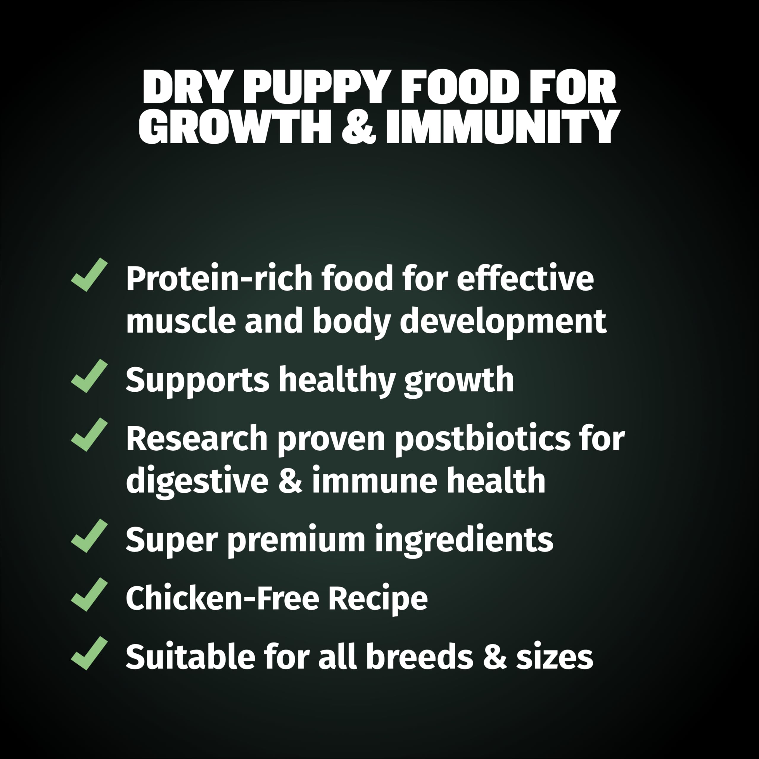 Bully Max Puppy Food 24/14 High Protein & Growth Formula - Dry Dog Food with Lamb and Rice for Small Dogs and Large Breed Puppies - Natural, Slow-Cooked, Sensitive Stomach Pet Food, 5-Pound Bag