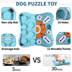 Interactive Dog Treat Puzzle Toys for IQ Training & Mental Stimulating,Fun Slow Feeder,Large Medium Small Dogs Enrichment Toys with Squeak Design