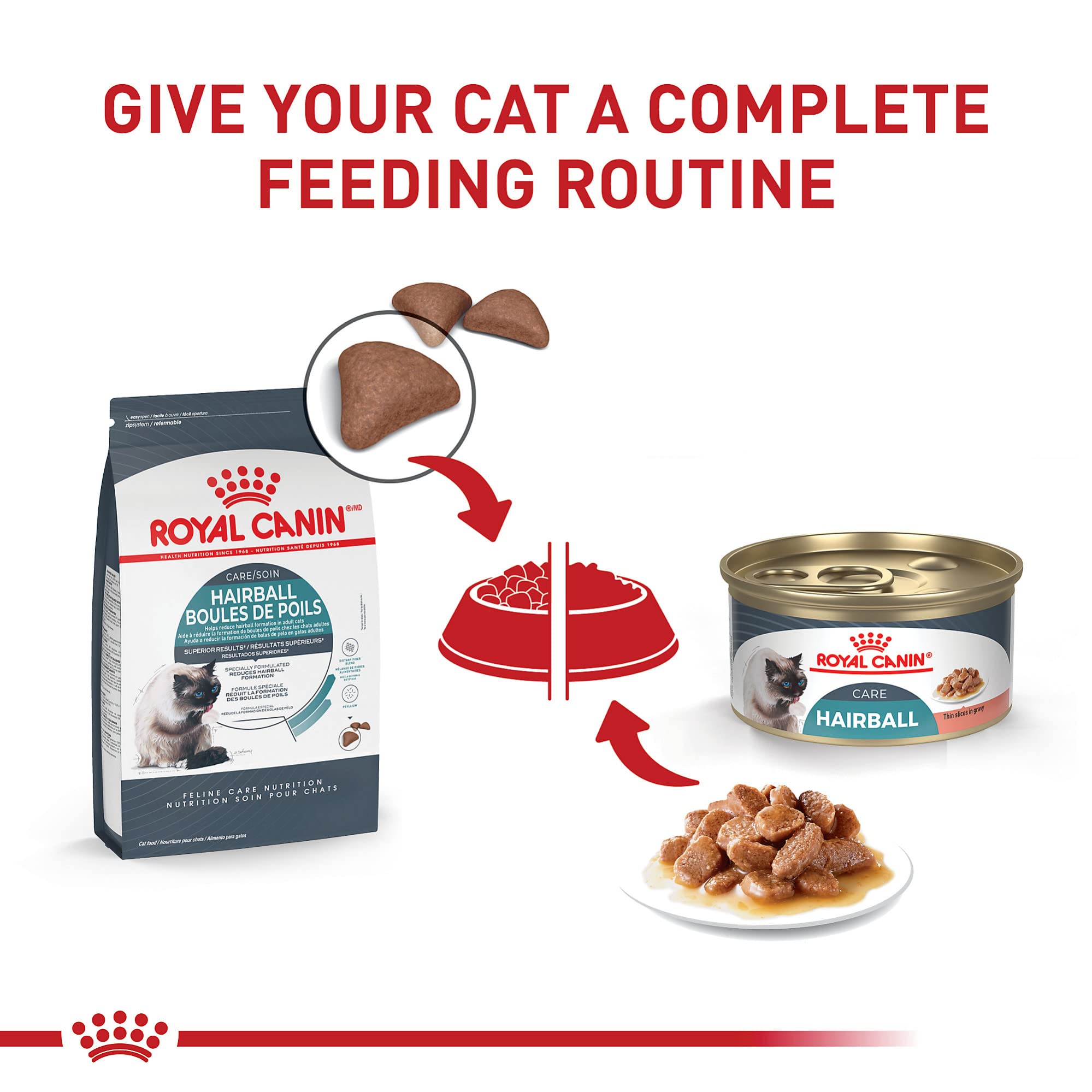 Royal Canin Hairball Care Thin Slices In Gravy Wet Cat Food, 3 oz can (6-pack)