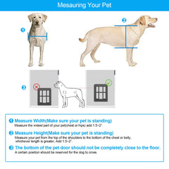 Dog Screen Door, Inside Door Flap 11x13 Inch Lockable Pet Screen Door Magnetic Closure Sturdy Doggie Door for Screen Door(Black)