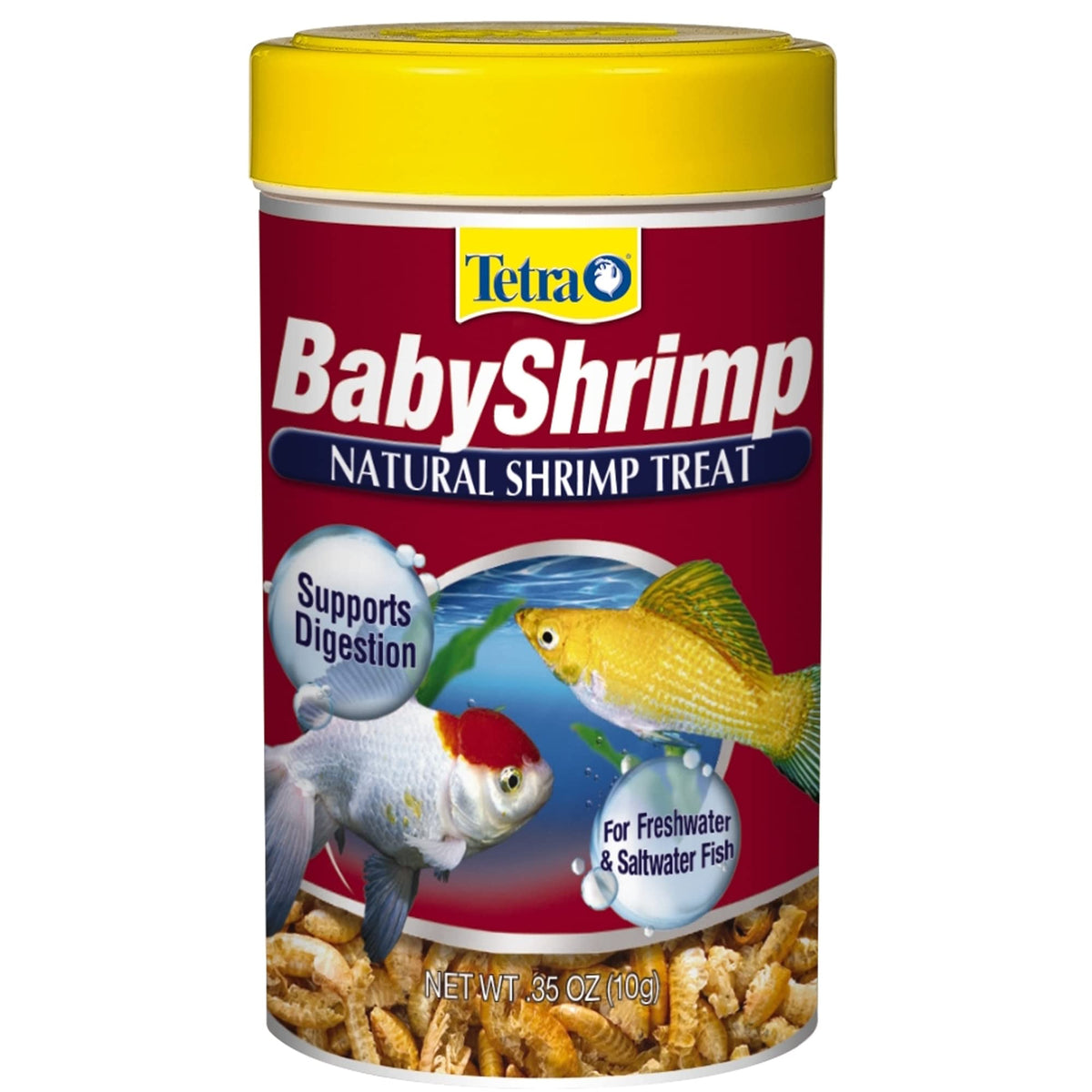 Tetra BabyShrimp 0.35 Ounce, Natural Shrimp Treat For Aquarium Fish (033197)