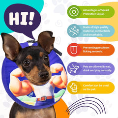 Dog Cone Collar for Dogs and Cats Inflatable Dog Donut Collar for After Surgery Recovery Soft Dog Cone for Small Medium Large Dogs Does not Impede Vision