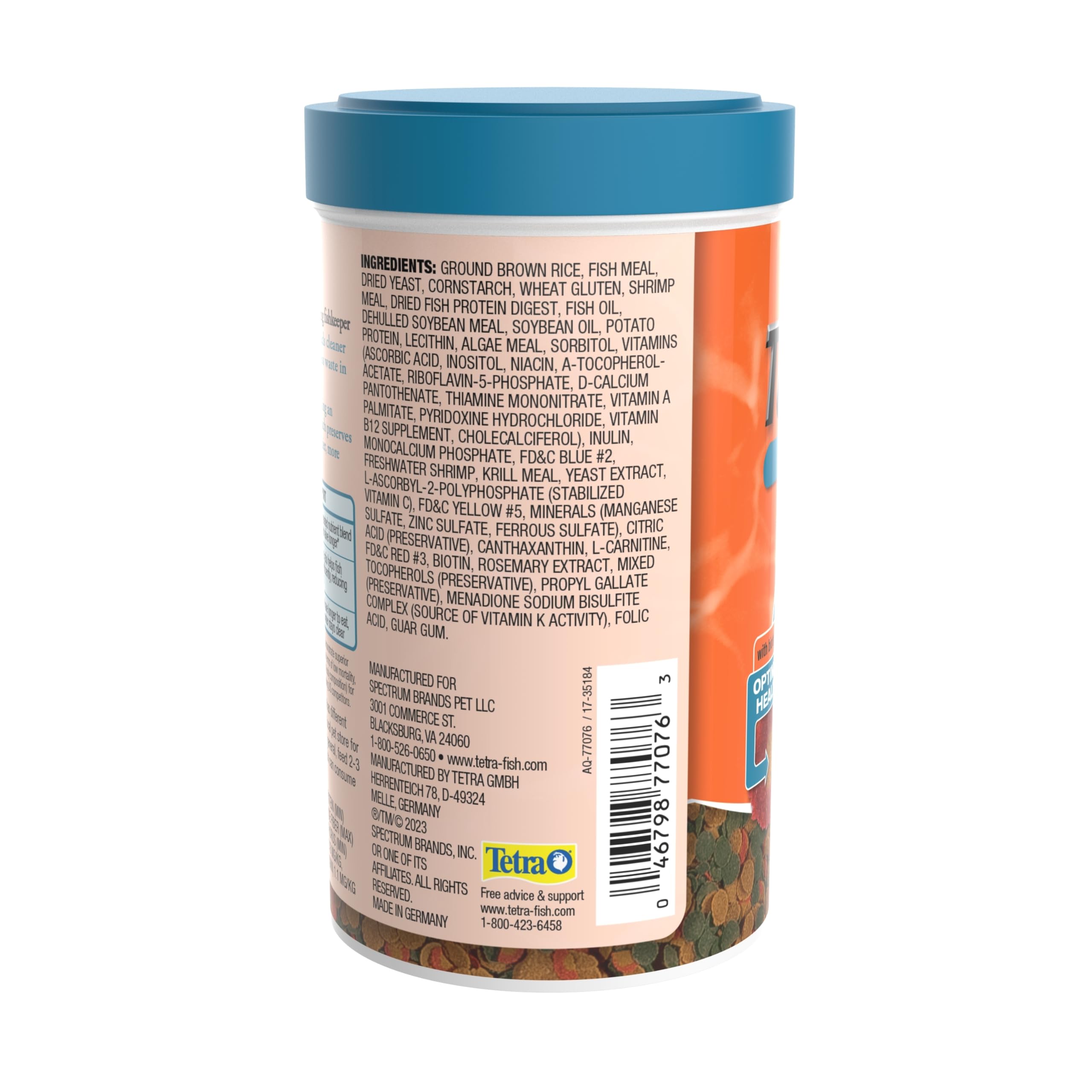 Tetra TetraPro Goldfish Crisps Fish Food, enhanced with biotin for optimal health, 3.03 oz