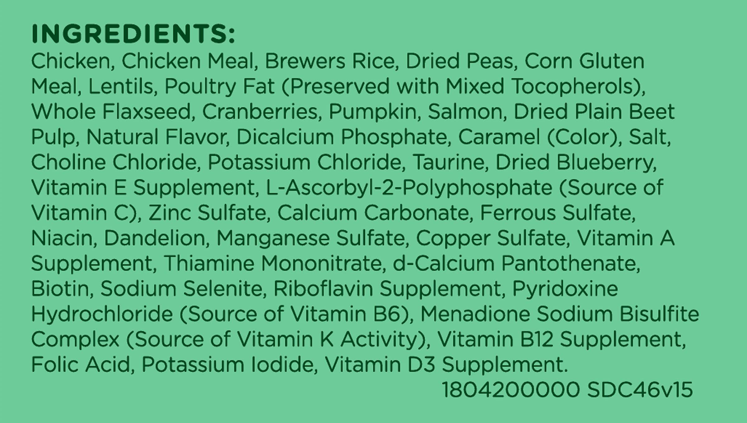 Rachael Ray Nutrish Indoor Complete Premium Natural Dry Cat Food with Added Vitamins, Minerals & Other Nutrients, Chicken with Lentils & Salmon Recipe, 6 Pounds (Packaging May Vary)