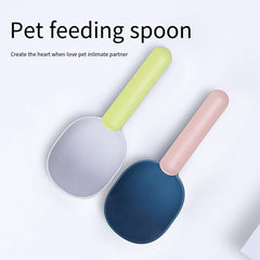 Pet Food Scoop With Ergonomic Bag Clip Handle