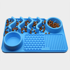 Educational food plate for pets