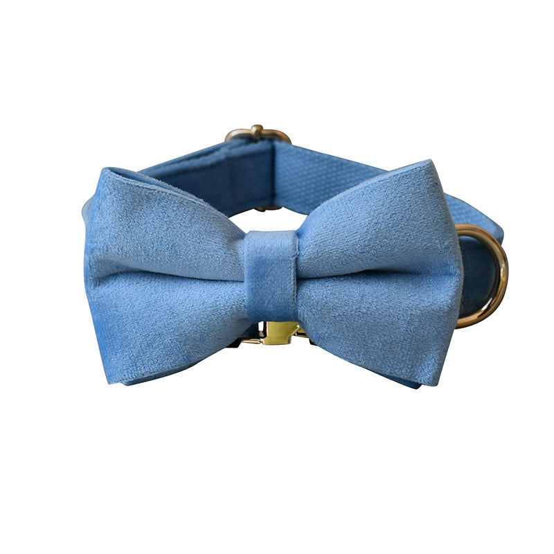 Blue Velvet Pet Collar