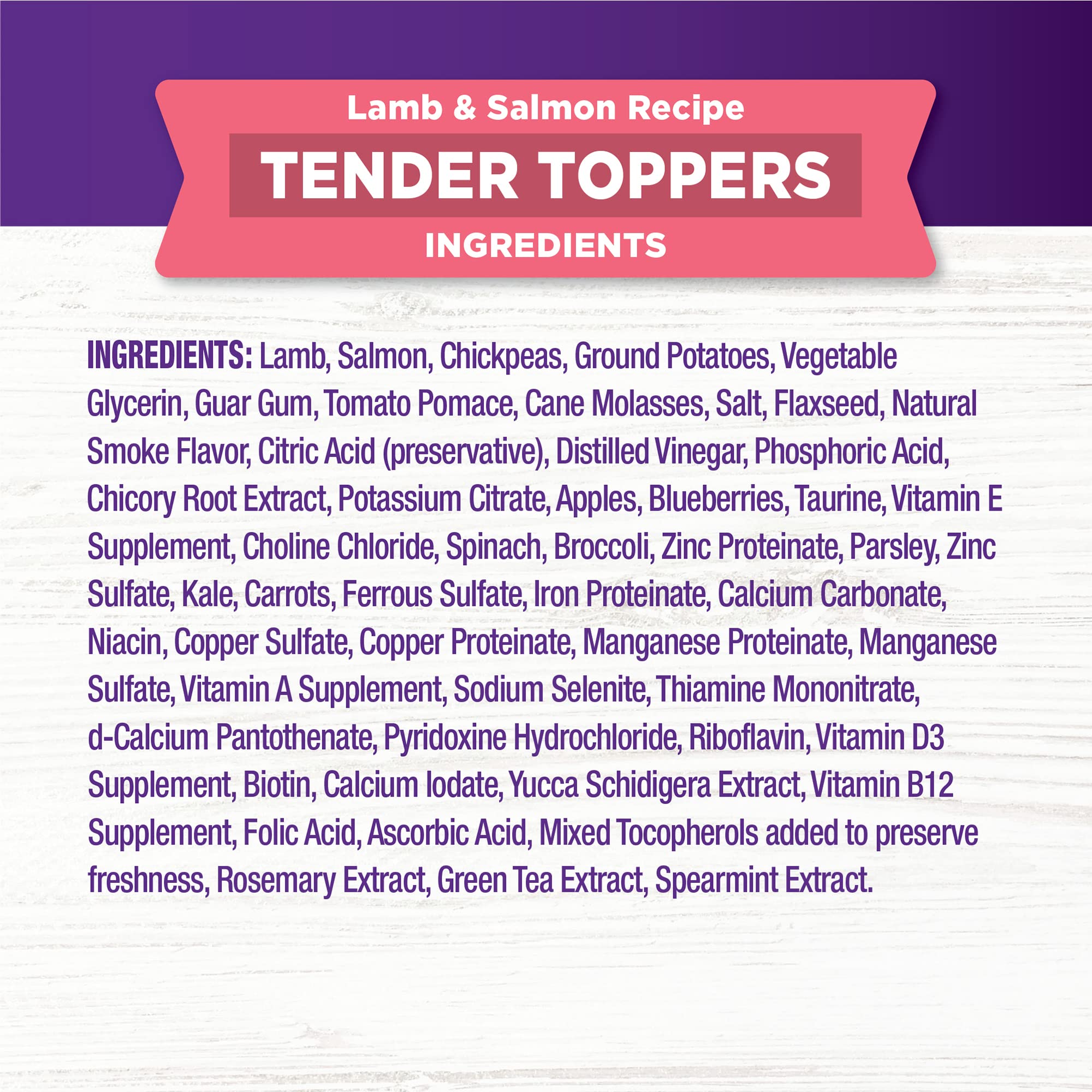 Wellness Tender Toppers (Previously CORE Bowl Boosters), Grain-Free Natural Dog Food Toppers or Mixers, Made with Real Meat (Lamb & Salmon, 8 oz Bag)