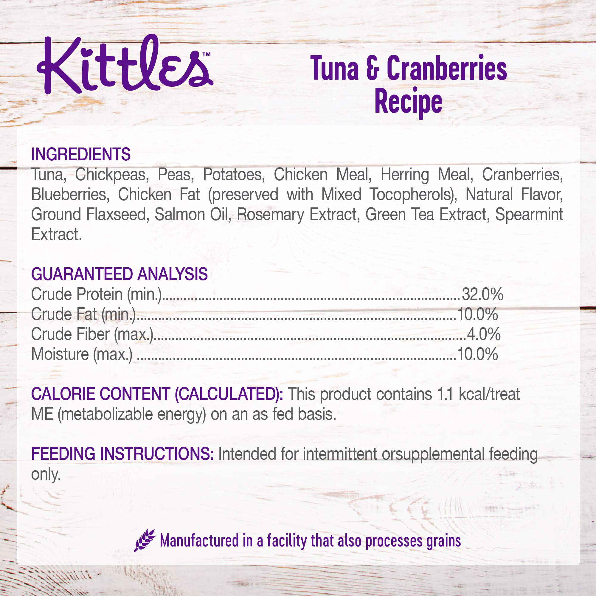 Wellness Crunchy Kittles Cat Treat Variety Pack: Grain-Free, Made with Natural Ingredients and Real Protein (Chicken, Salmon, Tuna Varieties)