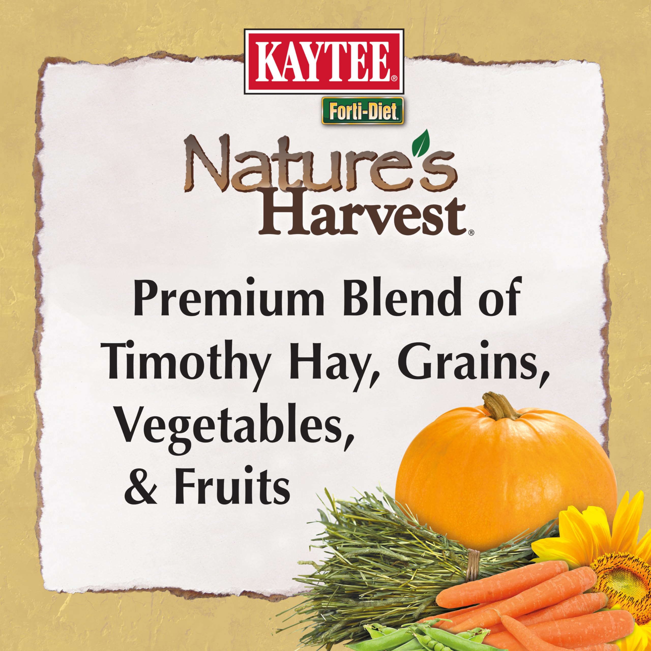 Kaytee Nature's Harvest Guinea Pig Food, 4 Pound