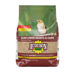 Audubon Park 12224 Sunflower Hearts & Chips Wild Bird Food, 5-Pounds, 5 Pound (Pack of 1)