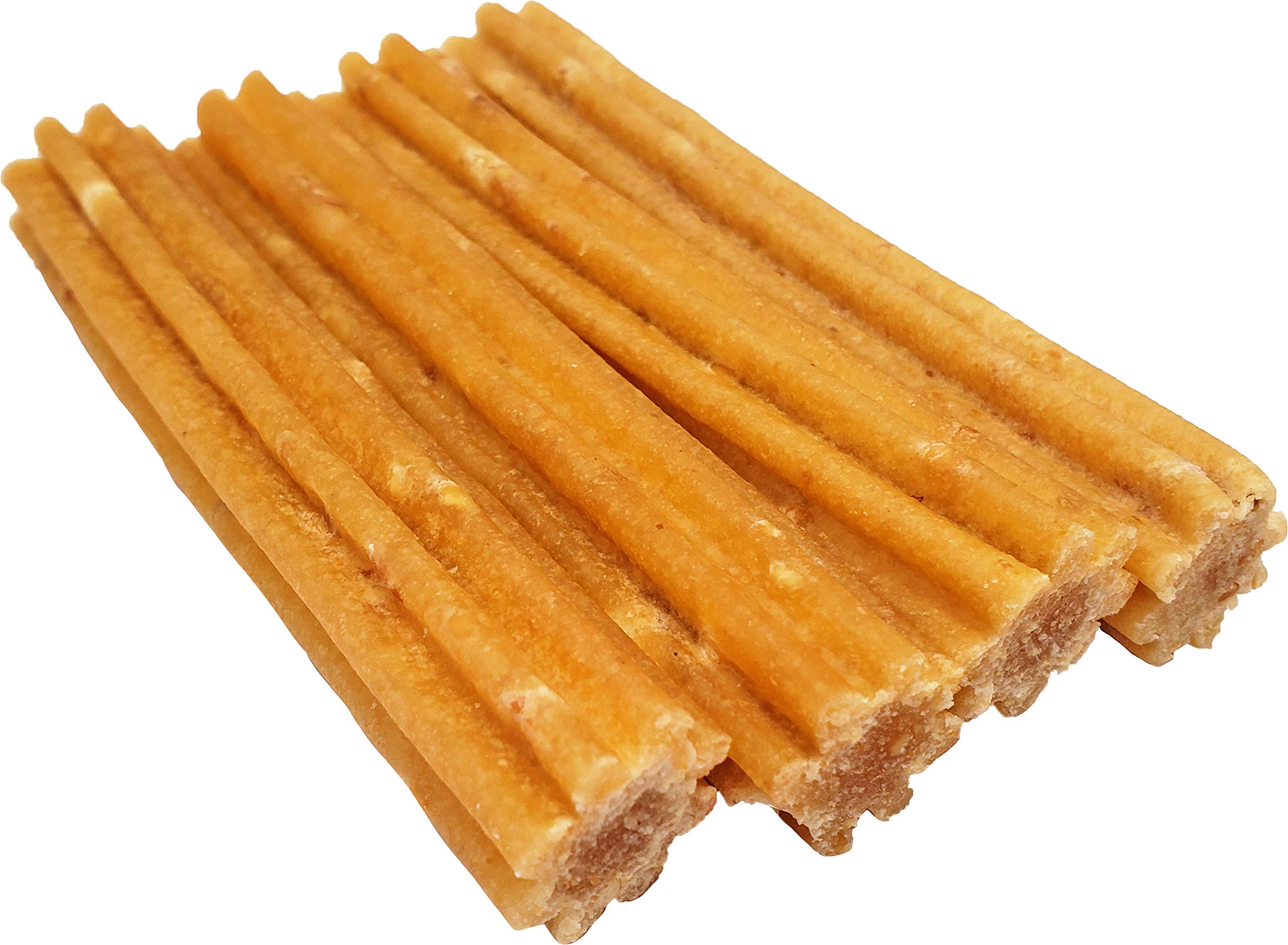 Himalayan Dog Chew Churro Yak Cheese Dog Chews, 100% Natural, Long Lasting, Gluten Free, Healthy & Safe Dog Treats, Lactose & Grain Free, Protein Rich, Real Peanut Butter Flavor, 4 Churros Per Pouch