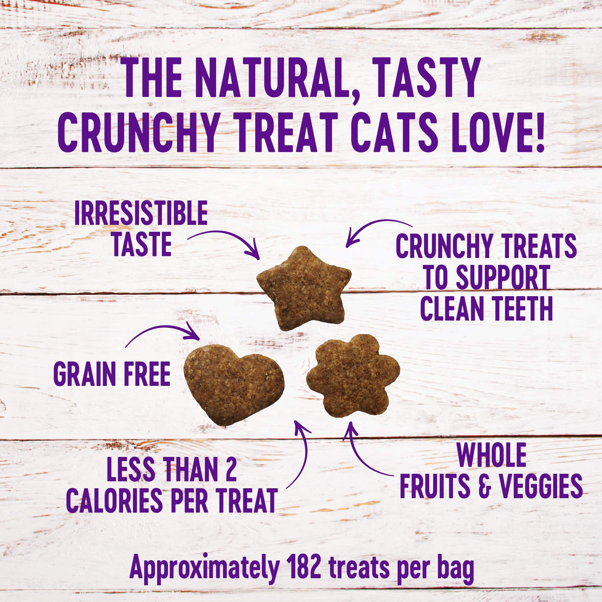 Wellness Crunchy Kittles Cat Treat Variety Pack: Grain-Free, Made with Natural Ingredients and Real Protein (Chicken, Salmon, Tuna Varieties)