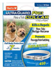 Hartz UltraGuard Pro Reflective Flea & Tick Collar for Dogs and Puppies, 7 Month Flea and Tick Prevention Per Collar, 1 Count